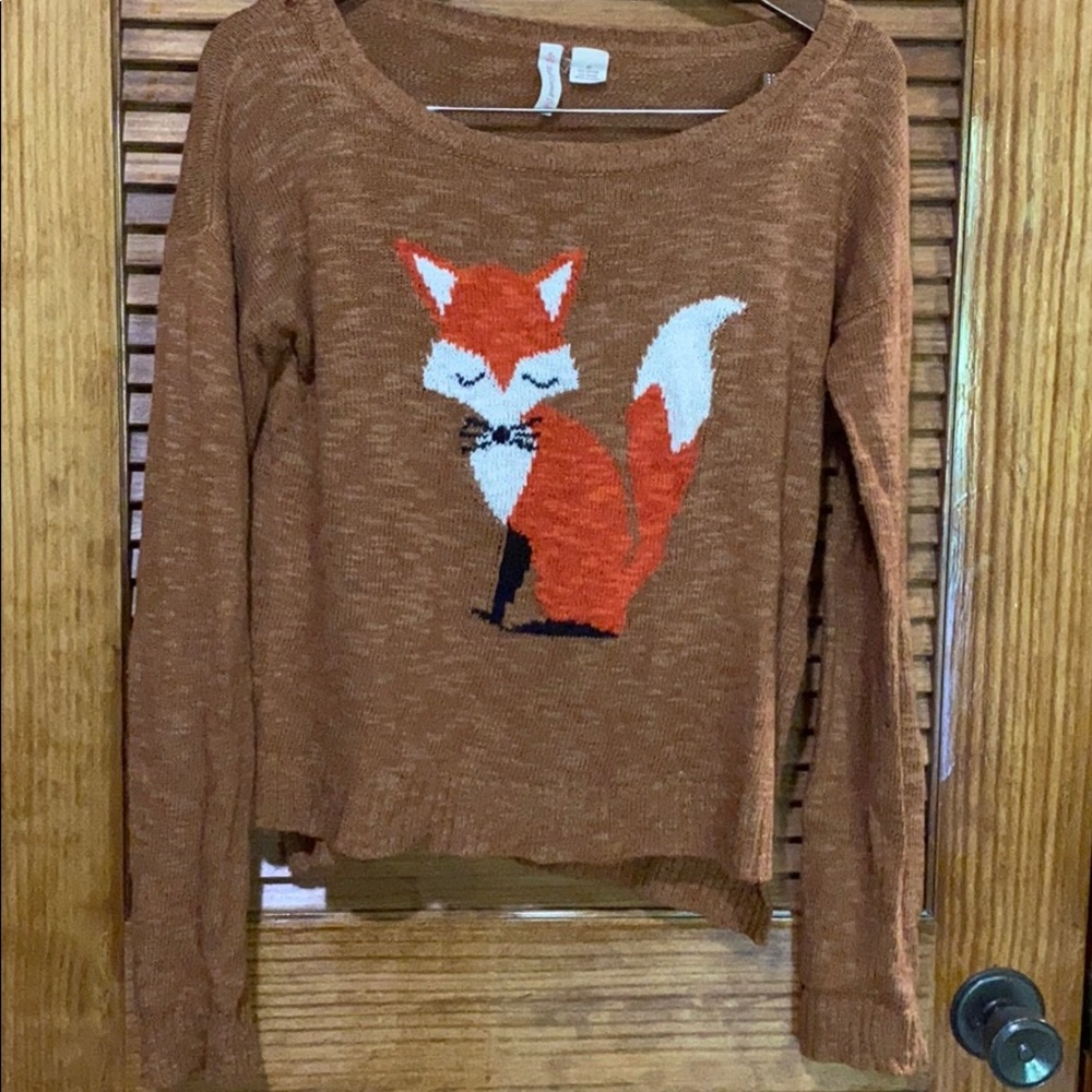 Caramel colored fox sweater